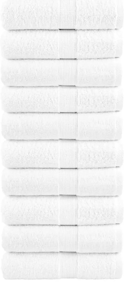 Toalhas de bidé premium SOLUND 10 pcs 30x50 cm 600 gsm branco