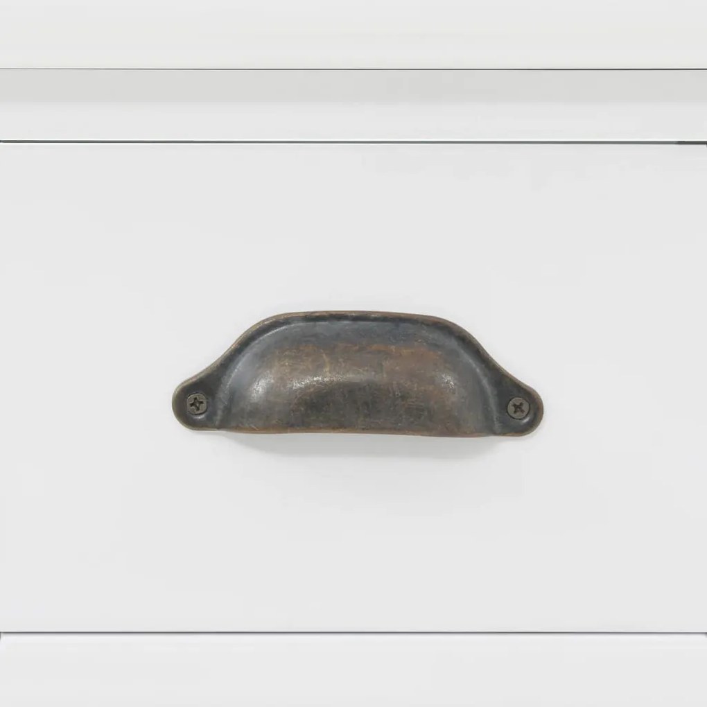 Aparador c/ 4 portas em MDF + madeira de pinho 80x40x180 cm