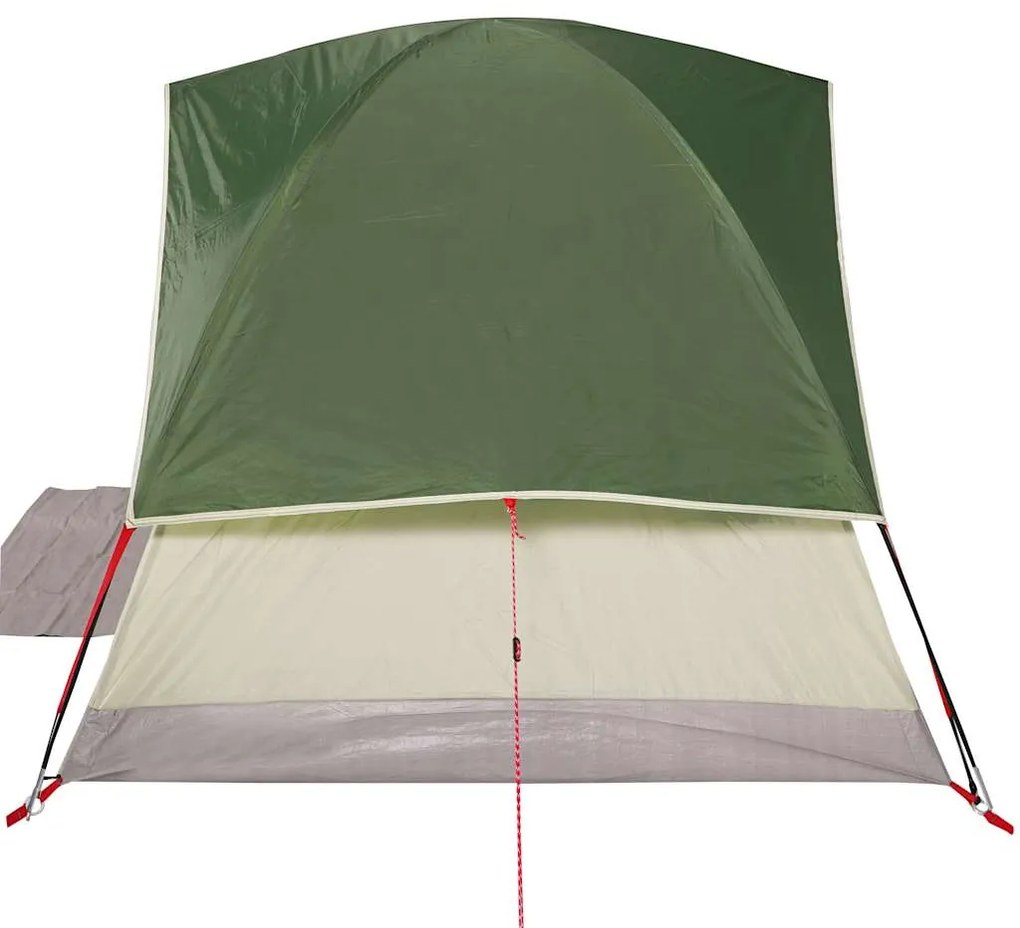 Tenda de campismo cúpula para 2 pessoas impermeável verde