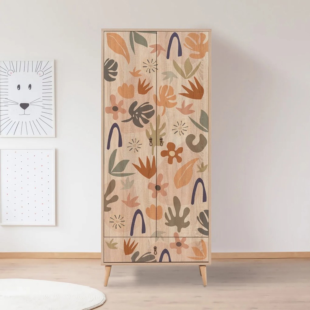 Roupeiro City – Multicolor – 80 cm x 190 cm x 45 cm