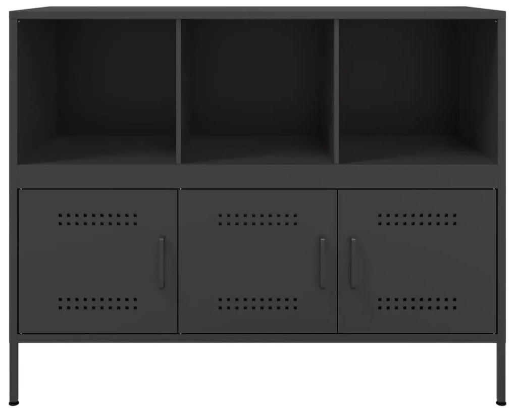 Aparador 100,5x39x79 cm aço preto