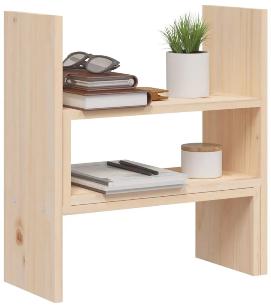 Suporte para monitor (39-72)x17x43 cm madeira de pinho maciça