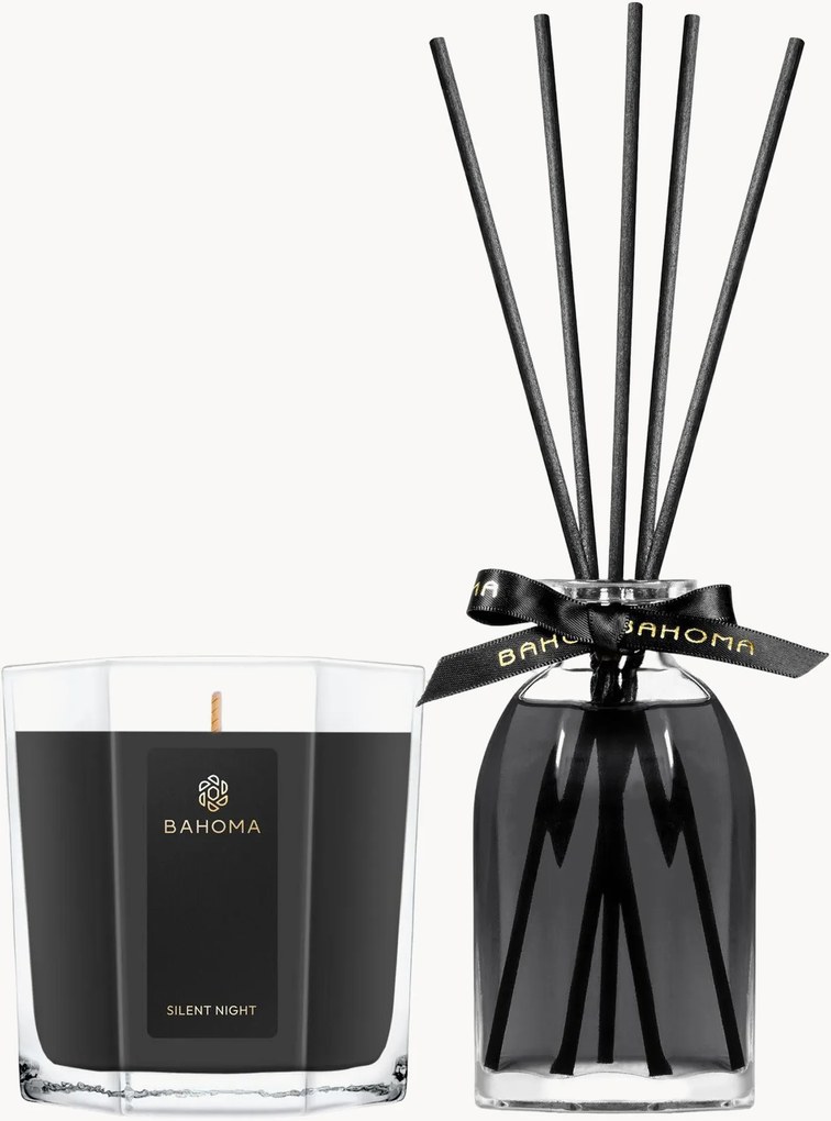 Difusor e vela (patchouli e almíscar), conjunto de 2