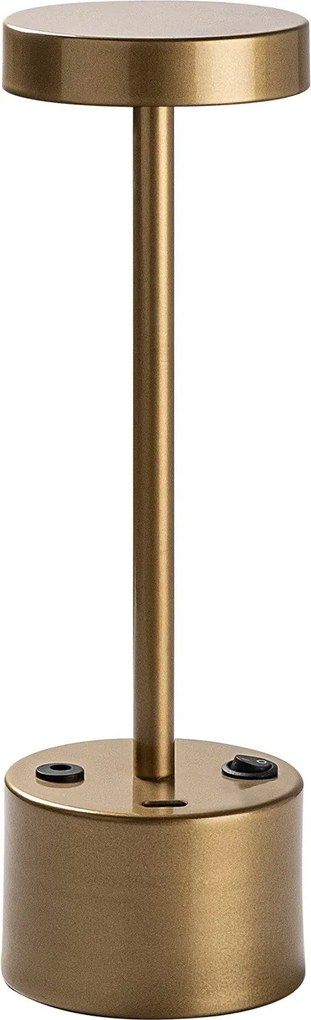 Candeeiro de Mesa Keyf – Dourado – Diâmetro: 9 cm Altura: 28 cm