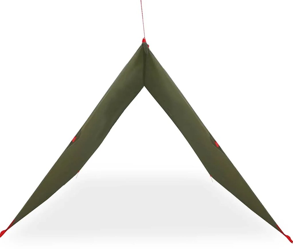 Lona de campismo 406x306 cm impermeável verde azeitona