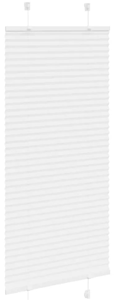 Branco Plissada Cega 55x150 cm Largura Tecido 54,4 cm Poliéster