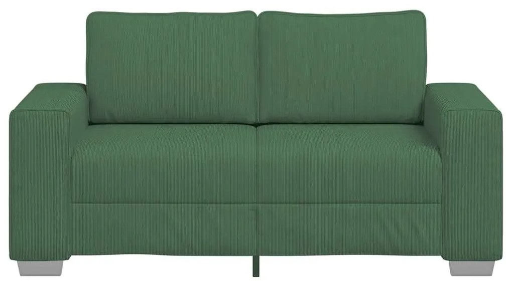 Sofá-luvas 120 cm tecido corduroy verde selva