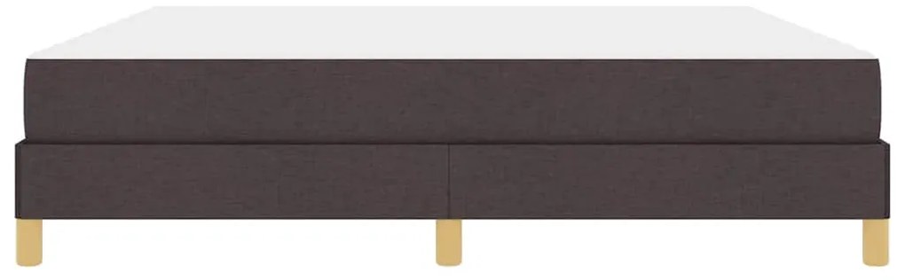 Cama Box Castanho 180 x 200 cm Tecido, Madeira de Engenharia