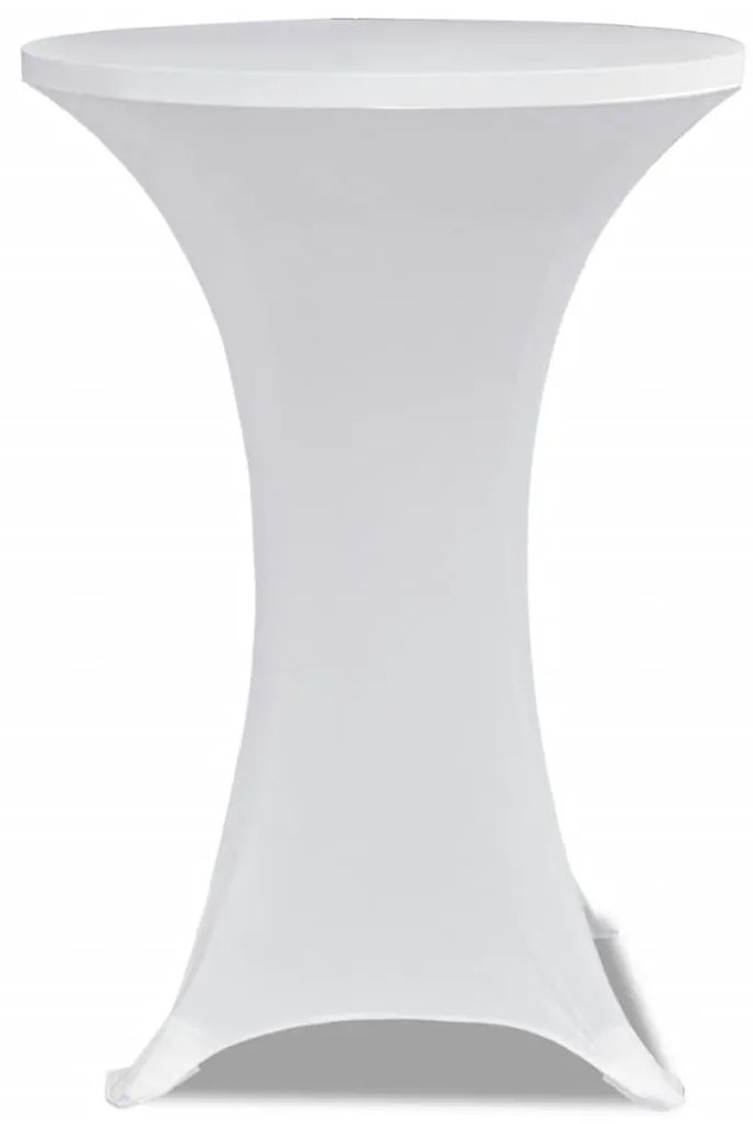 Toalha de Mesa elástica Ø70, Branca / 2 peças