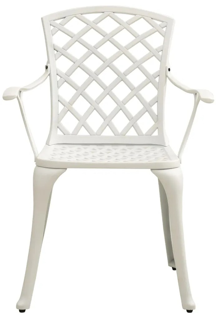 3 pcs conjunto bistrô alumínio fundido branco
