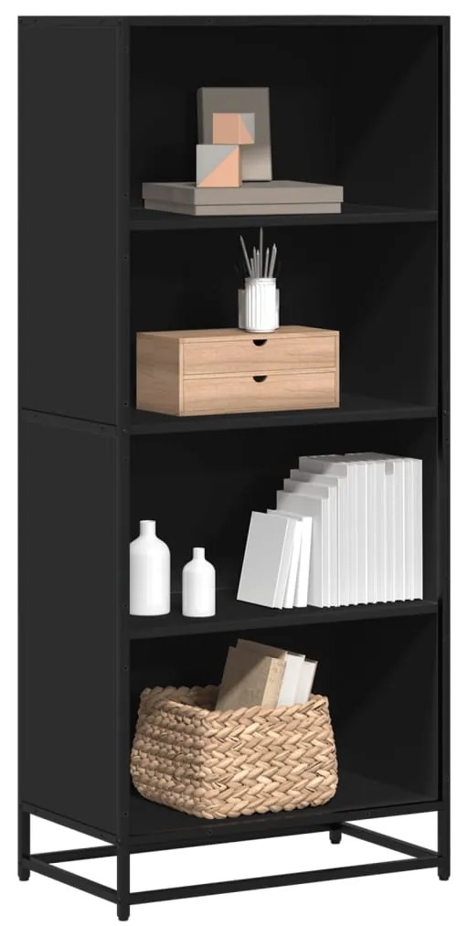 vidaXL Estante 60x35x139 cm derivados de madeira preto