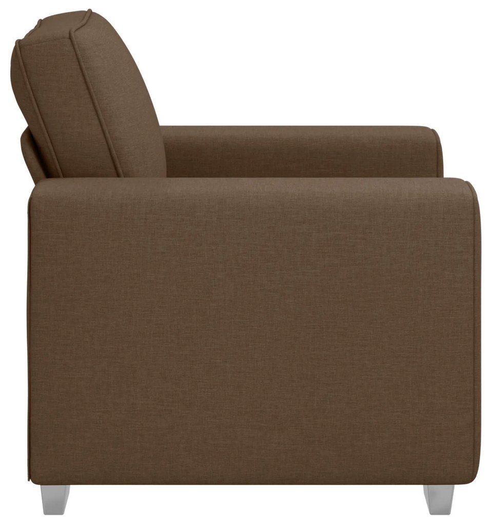 Poltrona vidaXL Castanha 59 cm Tecido