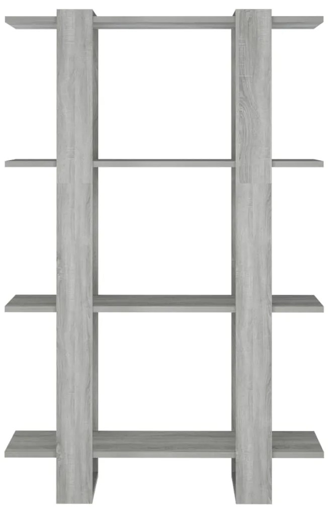 Estante/divisória 80x30x123,5 cm cor sonoma cinza