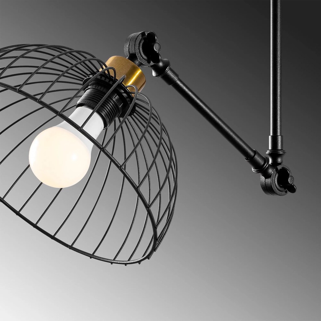 Candeeiro de Teto Beybisi – Preto – 83 x 83 cm