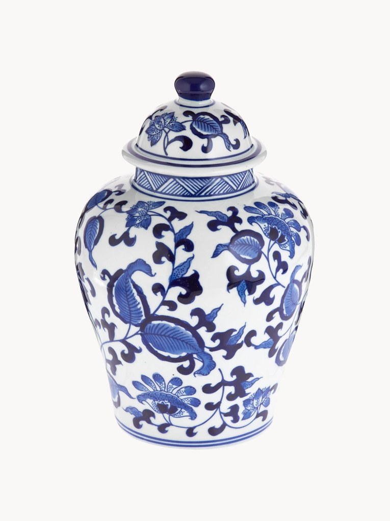 Jarra de porcelana com tampa Annabelle, Alt 26 cm