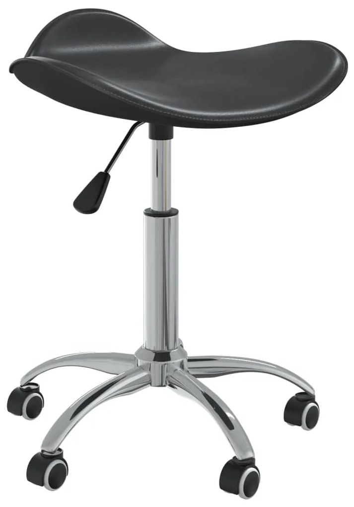 vidaXL Cadeira de escritório couro artificial preto