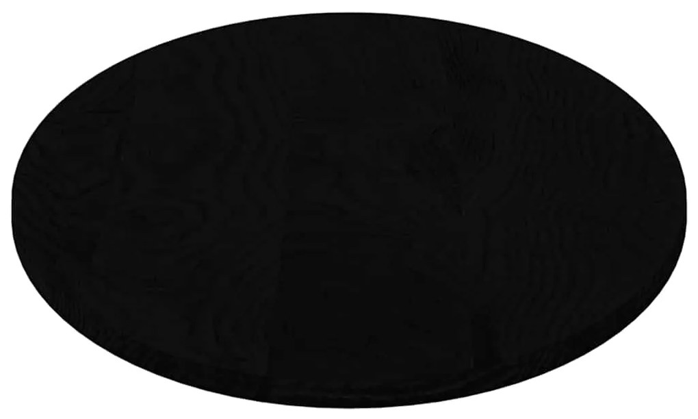 Tampo de mesa 120x60x2 cm carvalho maciça oval castanho-escuro
