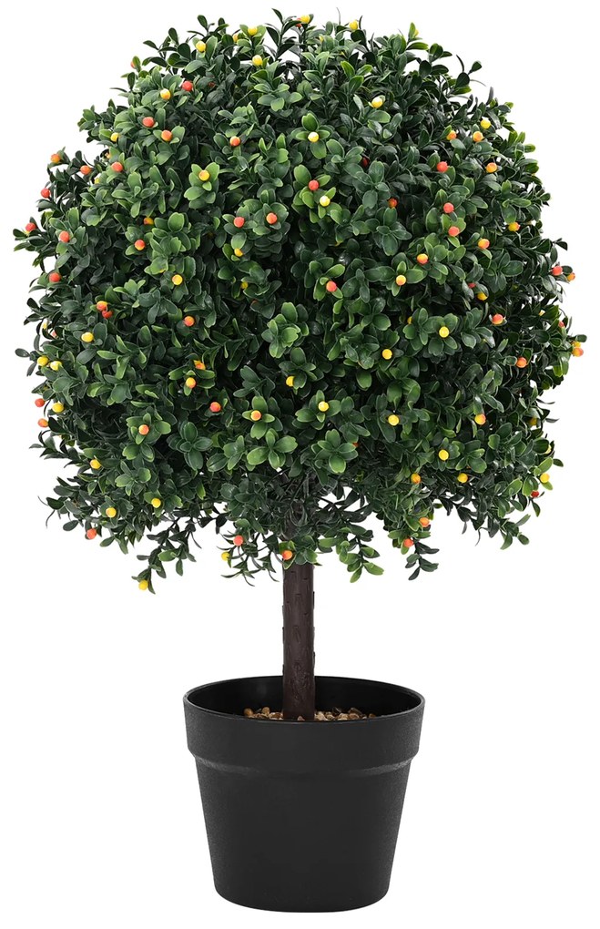 Árvore Artificial vidaXL com Frutas e Vaso 35x50 cm Verde