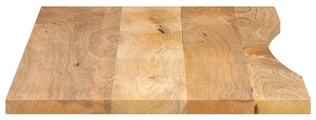 Tampo de mesa com curva 110x50x2,5 cm mangueira áspera maciça