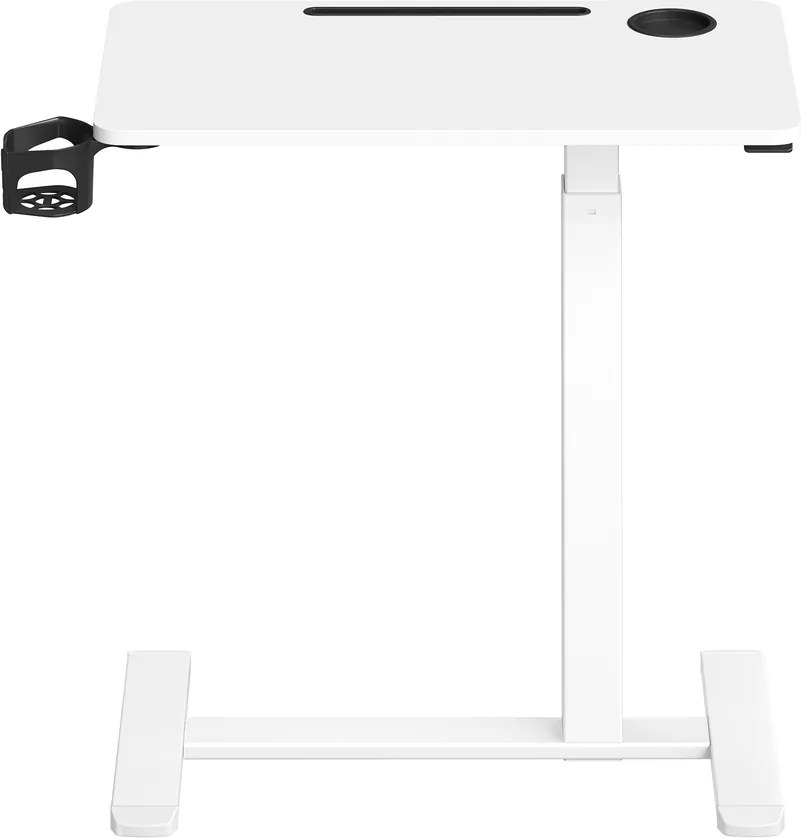 Mesa alta, mesa apoio com rodas para computador 70 x 40 x (65-102) cm branca