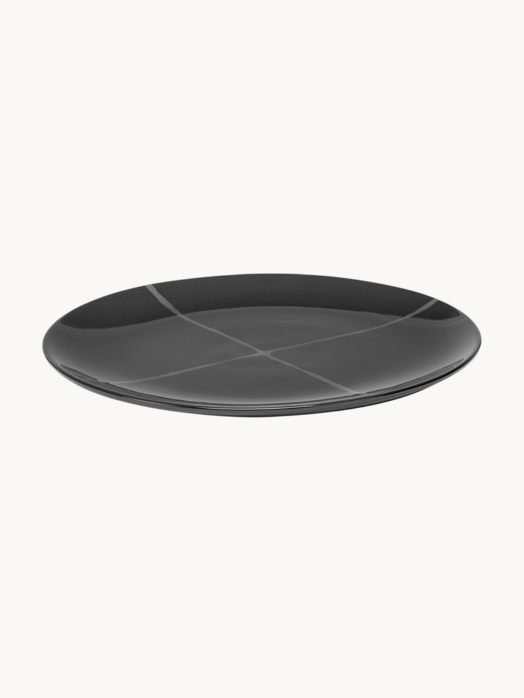 Serax x Kelly Wearstler, Pratos de jantar em porcelana Zuma, conjunto de 2