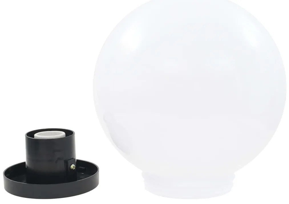 Candeeiro esférico LED 2 pcs 25 cm PMMA