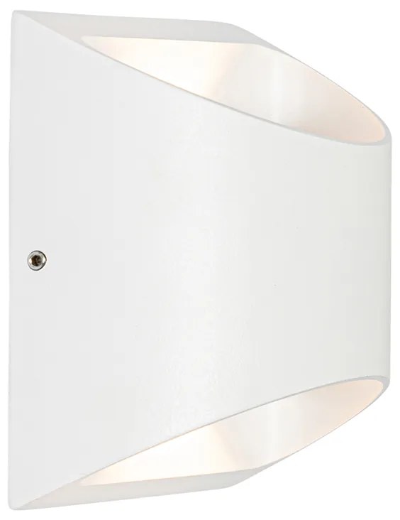 Candeeiro de parede moderno para exterior branco incl. LED 2 luzes IP54 - Mal Moderno