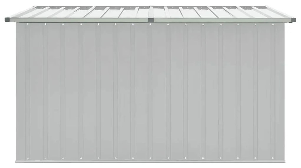 Caixa de arrumação para jardim 171x99x93 cm cinzento