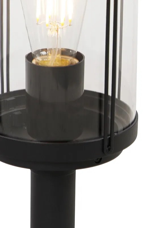 LED Candeeiro de exterior design inteligente preto 40cm com wifi ST64 - Schiedam Design