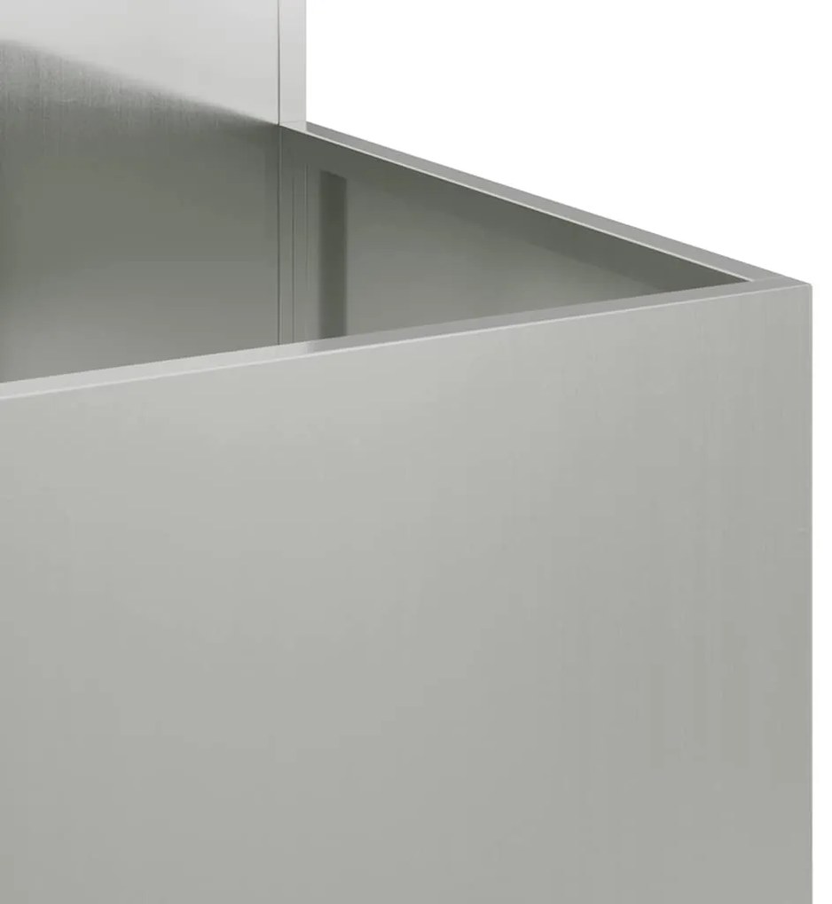 Plantador de Jardim vidaXL 100x100x60 cm Aço Galvanizado