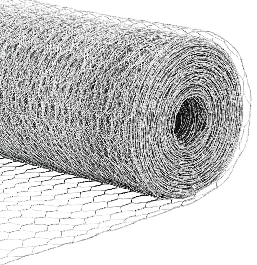 Cerca Hexagonal vidaXL 0.6x50 m Aço Galvanizado