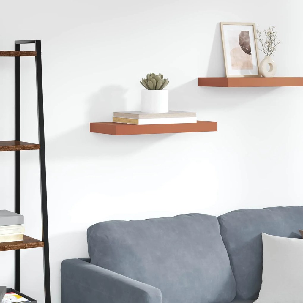 vidaXL Prateleira de Parede Vermelho 50 x 23 x 4 cm Madeira processada