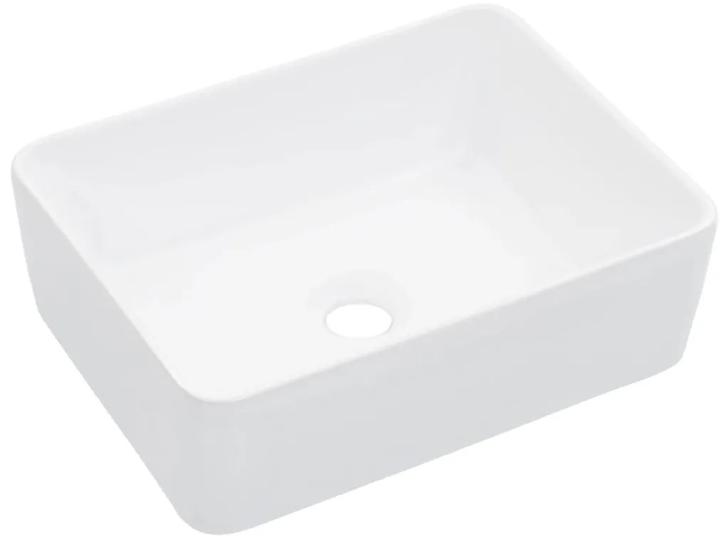 Lavatório 40x30x13 cm cerâmica branco