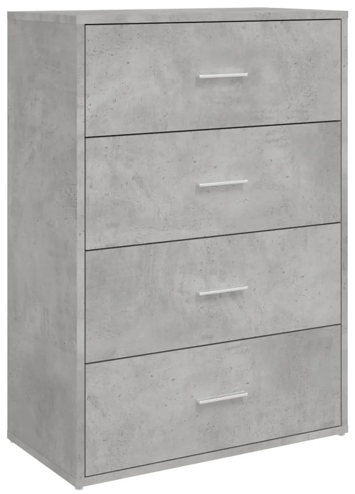 Aparadores 2 pcs 60x31x84 cm derivados madeira cinzento cimento