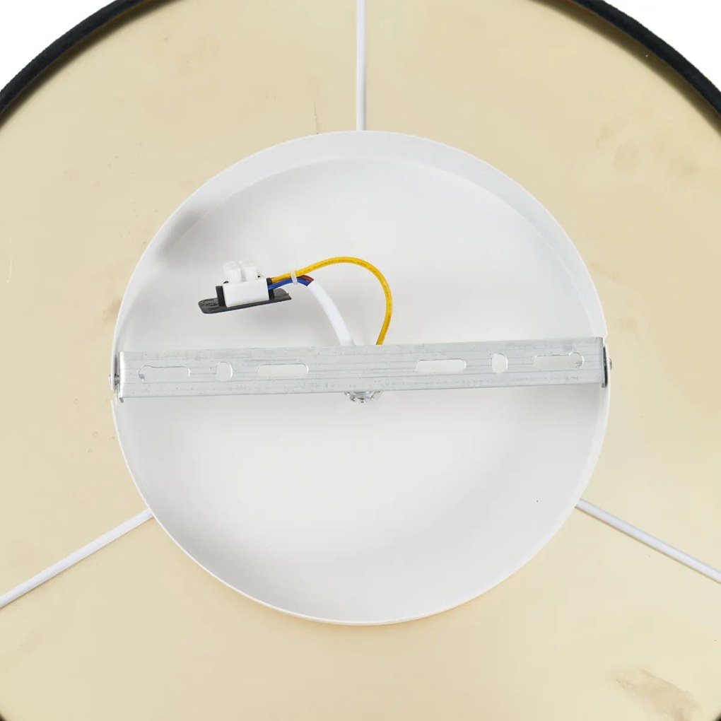 Plafon moderno veludo preto incluindo LED regulável em 3 níveis - Bredow