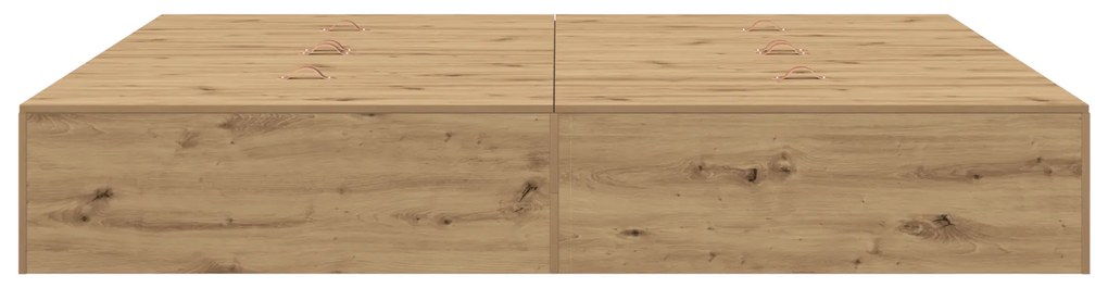 Cama com Arrumação vidaXL em Carvalho Artisan 200x200 cm