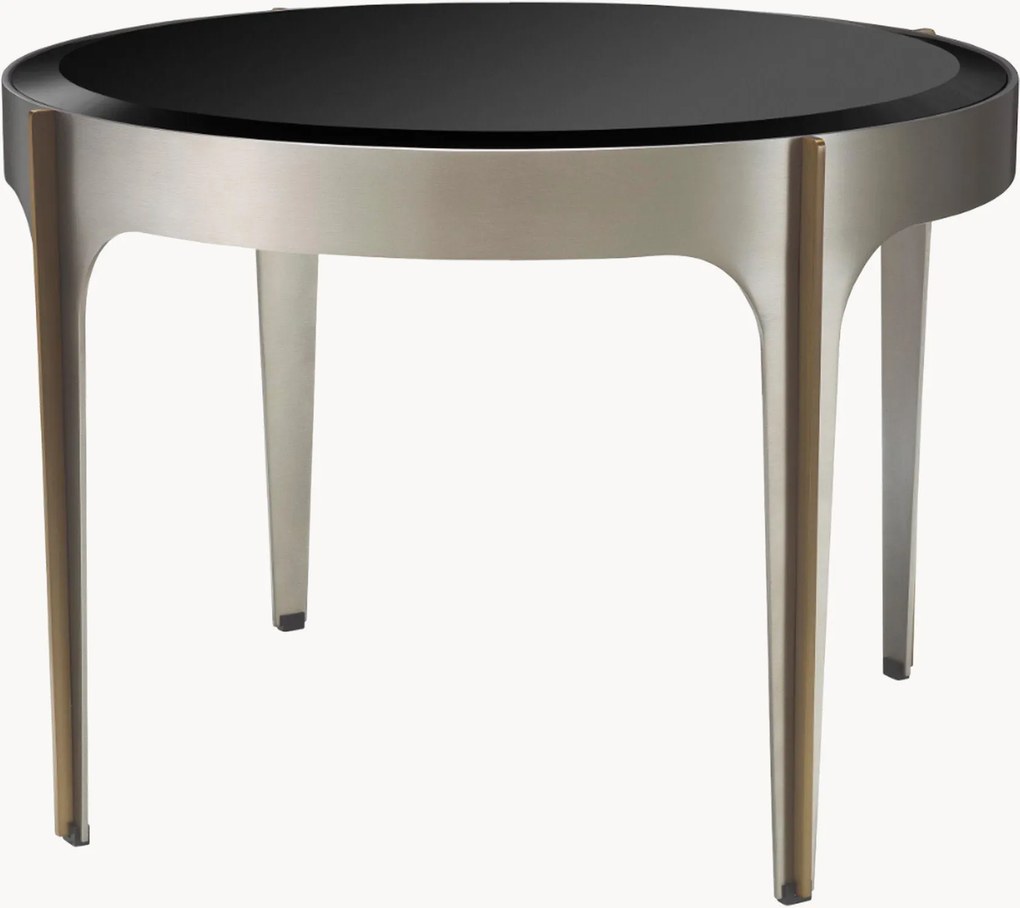 Mesa de centro redonda com tampo de vidro Artemisa