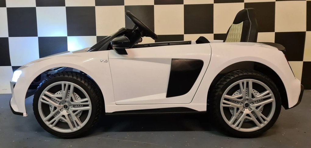 Carro infantil eléctrico Audi R8 12 volts branco