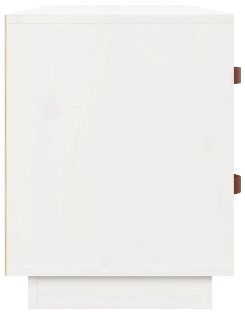 Banco sapateira 100x34x45 cm pinho maciço branco