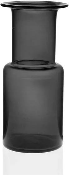 Vaso Cristal (13,5 x 28,2 x 13,5 cm) Cinzento