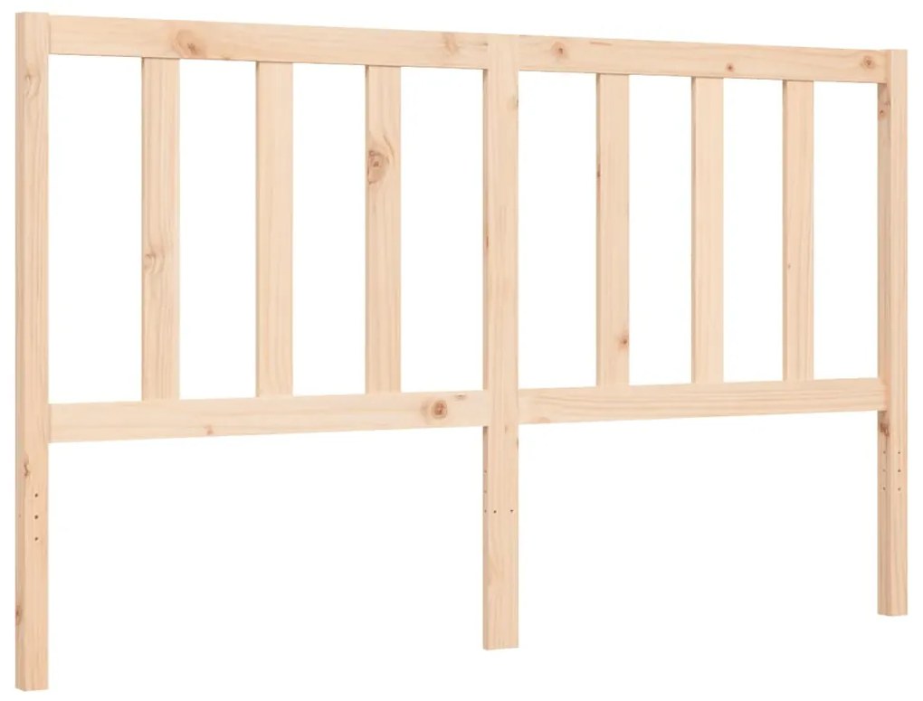 Cama sem colchão 160x200 cm madeira de pinho maciça