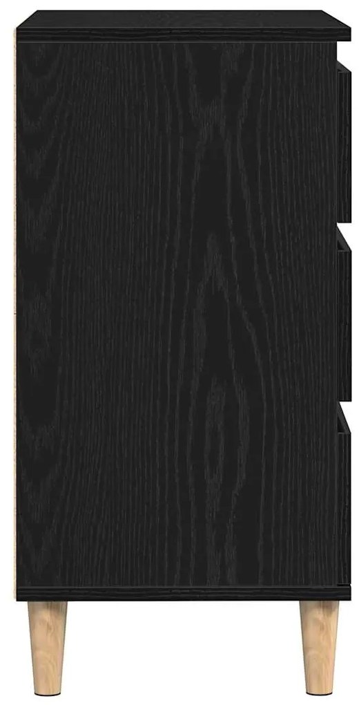 Sideboard vidaXL Preto Carvalho 60x35x70 cm em Madeira Derivada