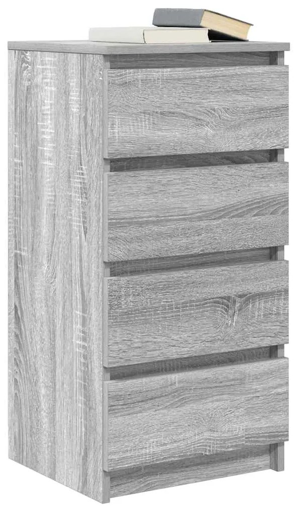 Aparador 37,5x35x76 cm derivados de madeira cinzento sonoma