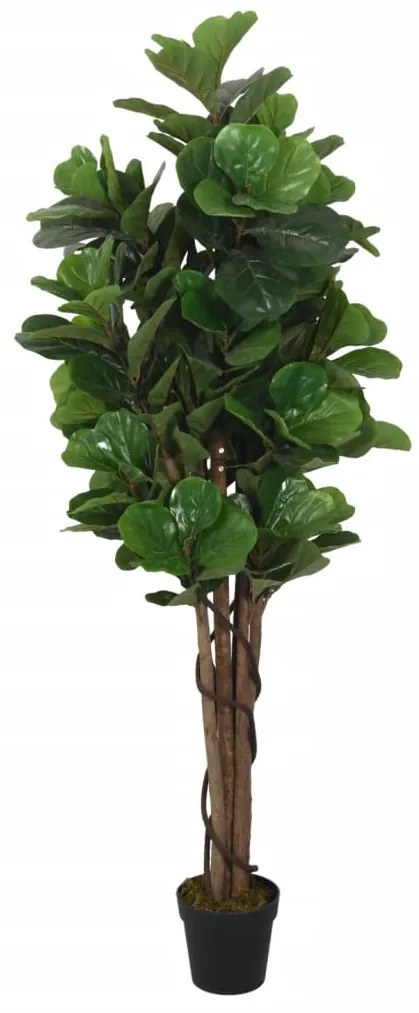 Figueira-lira artificial 96 folhas 80 cm verde