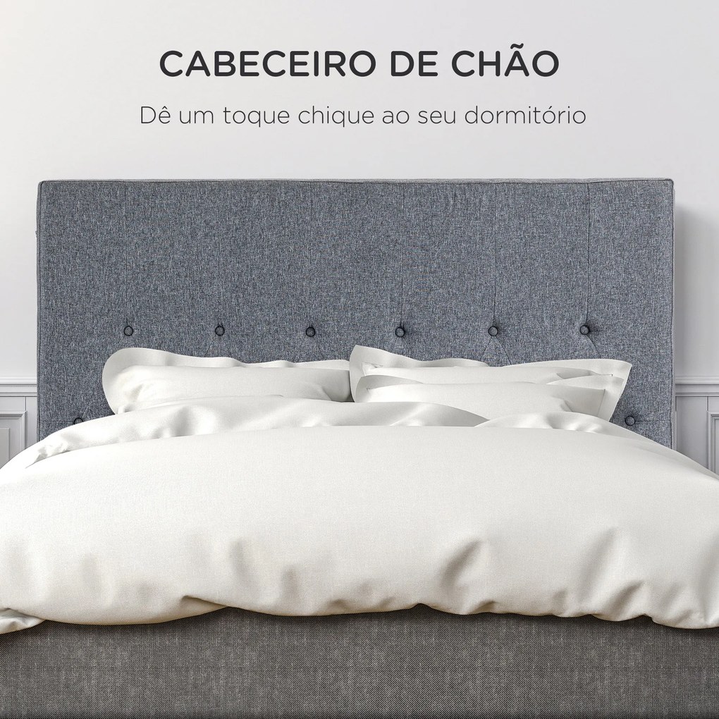 HOMCOM Cabeceira de Cama 160cm Cabeceira de Cama Estofada em Linho e A