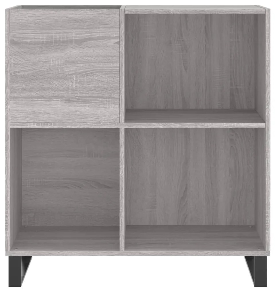 Armário p/ discos 84,5x38x89 cm derivados madeira cinza sonoma