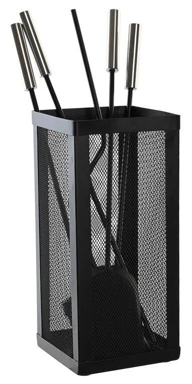 Utensílios para a Lareira DKD Home Decor Aço inoxidável (16 x 16 x 50 cm) (4 Peças)