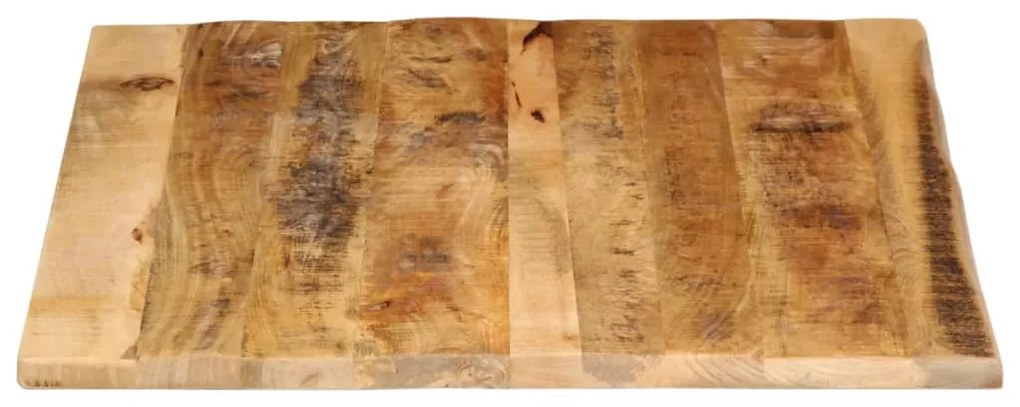 Tampo de mesa borda viva 100x80x2,5 cm mangueira áspera maciça