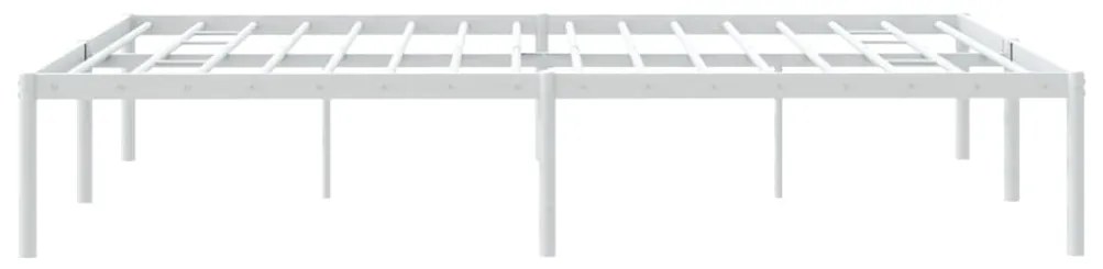 Estrutura de cama 140x190 cm metal branco