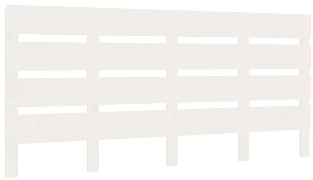 Cama sem colchão 180x200 cm madeira de pinho maciça branco
